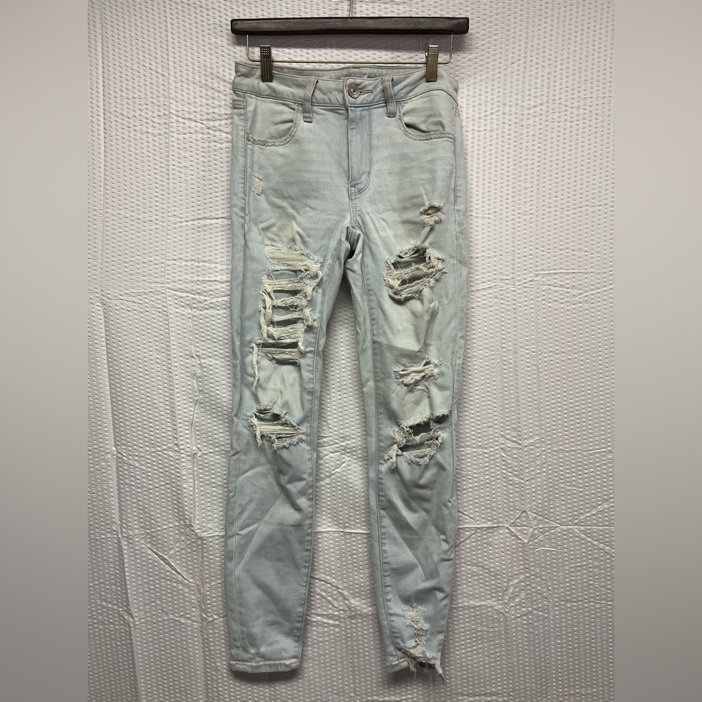 Light Blue Distressed Jeans